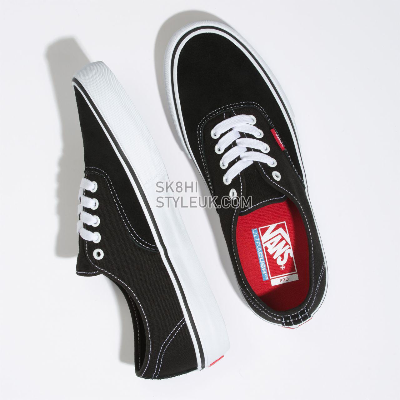 Vans Authentic Pro Classic Mens Womens - Black VN0A34796BT Shoes