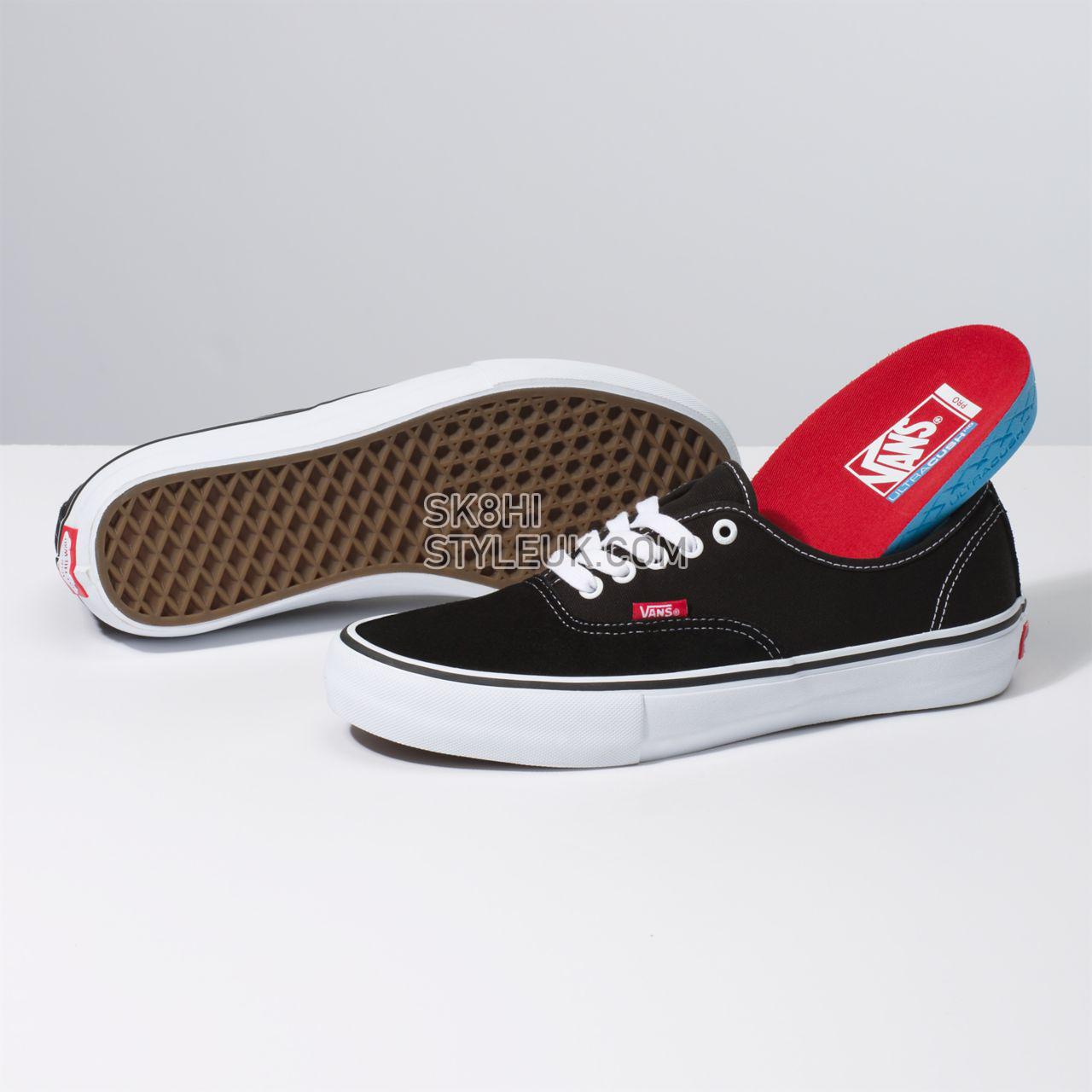 Vans Authentic Pro Classic Mens Womens - Black VN0A34796BT Shoes