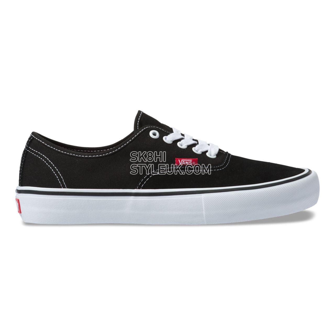 Vans Authentic Pro Classic Mens Womens - Black VN0A34796BT Shoes