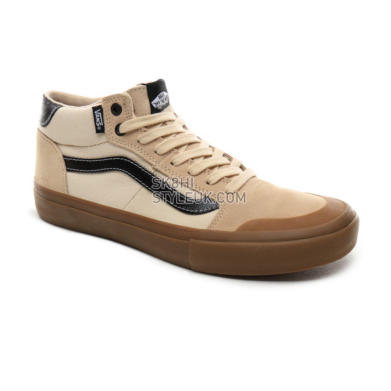 Vans Ty Morrow Style 112 Mid Pro Classic Mens Womens - (Ty Morrow) Macadamia/Gum VN0A3DOVV0K Shoes