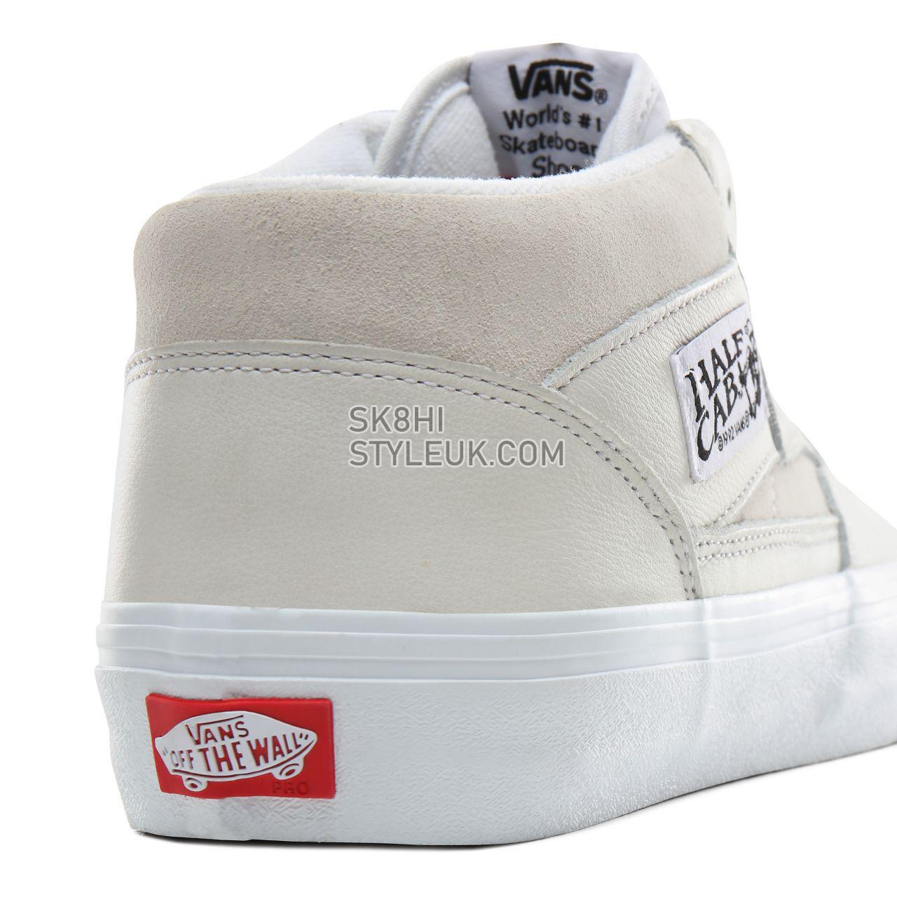 Vans Leather Half Cab Pro Classic Mens Womens - (Leather) White VN0A38CP1EF Shoes