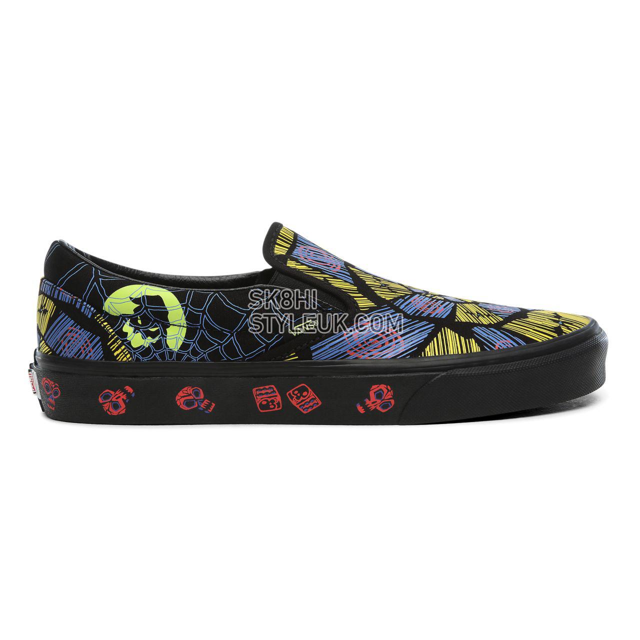 Vans Disney x Vans Classic Slip-On Classic Mens Womens - (DISNEY) OOGIE BOOGIE/NIGHTMARE VN0A4BV3TA5 Shoes