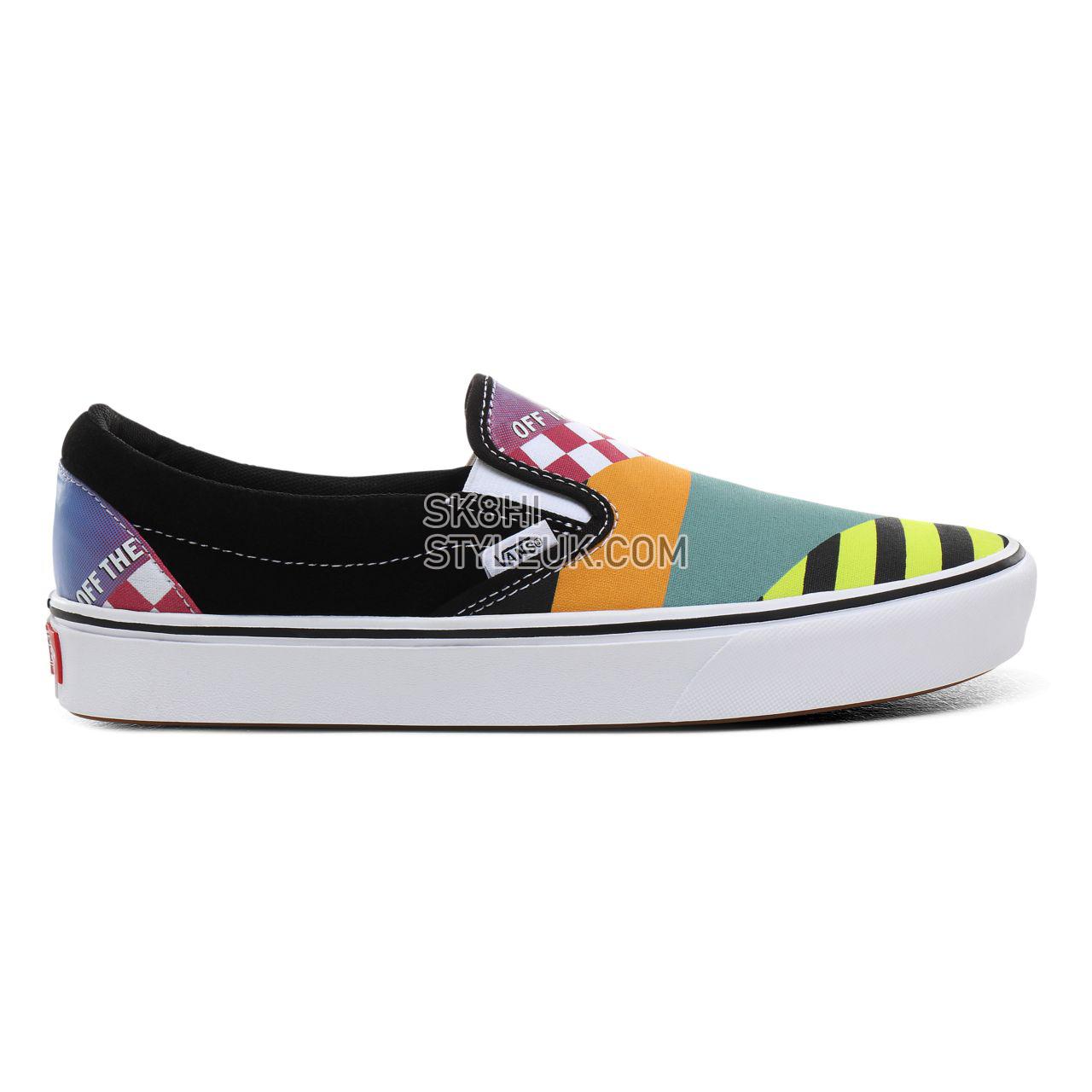 Vans Mash Up ComfyCush Slip-On Classic Mens Womens - (Mash Up) multi/black/true white VN0A3WMDTE6 Shoes