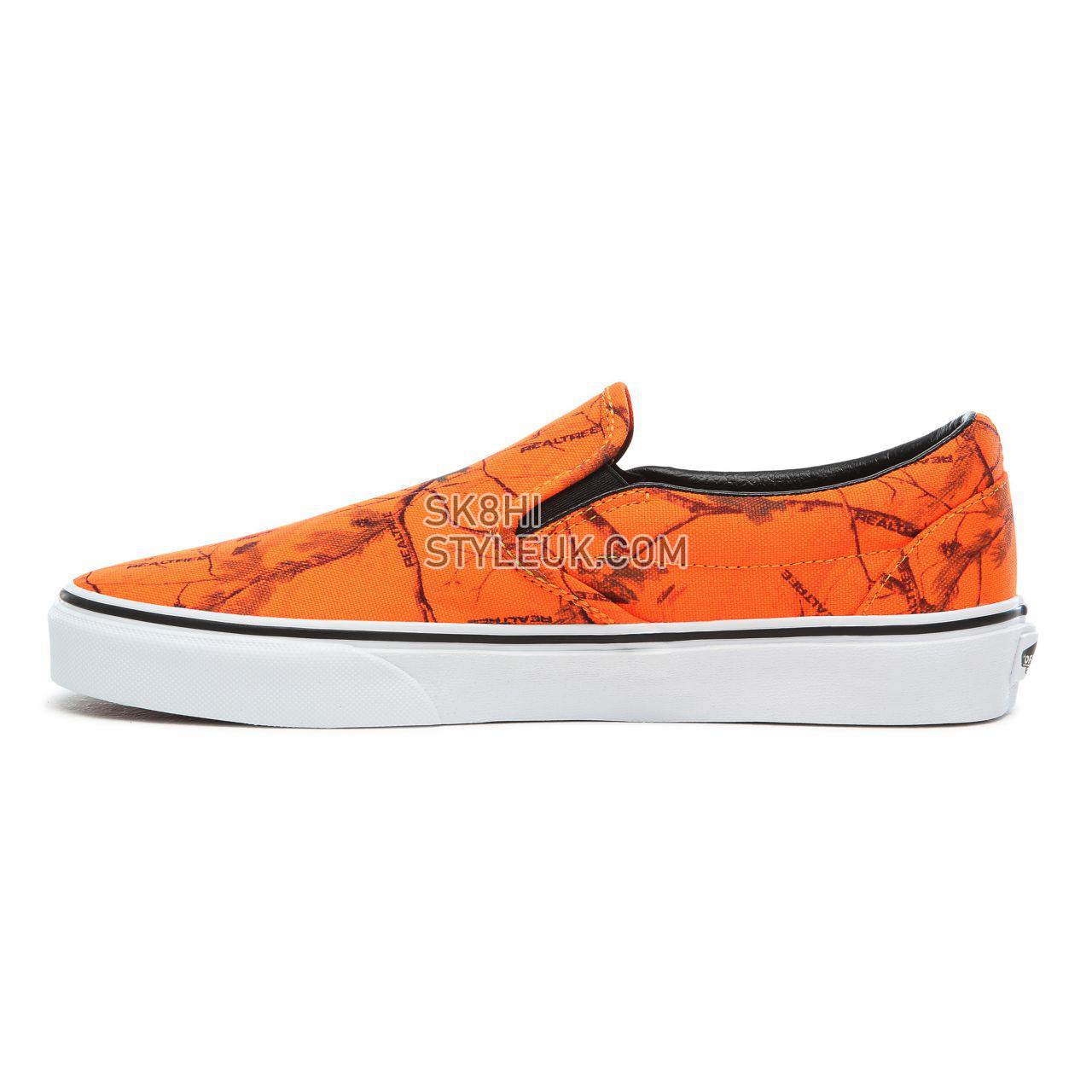 Vans Realtree Xtra x Vans Classic Slip-On Classic Mens Womens - (Realtree AP) blaze camo VN0A4BV3TC0 Shoes