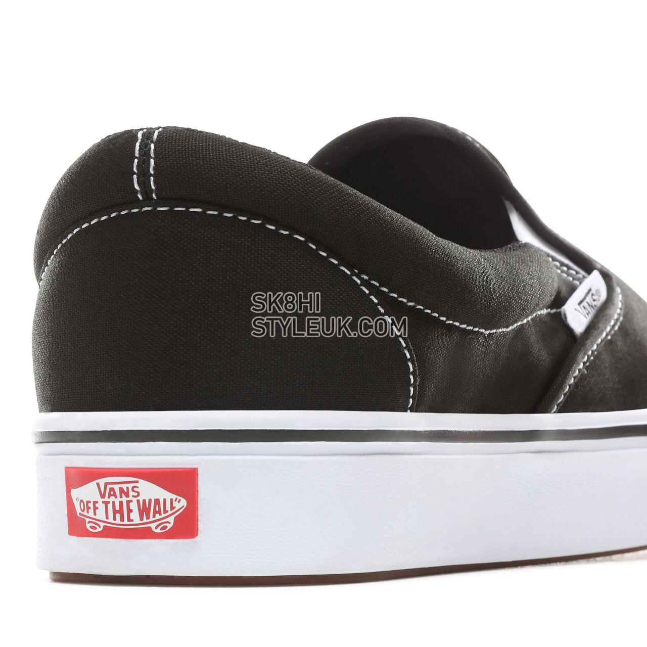 Vans Comfycush Slip-On Classic Mens Womens - (Classic) black/true white VN0A3WMDVNE Shoes