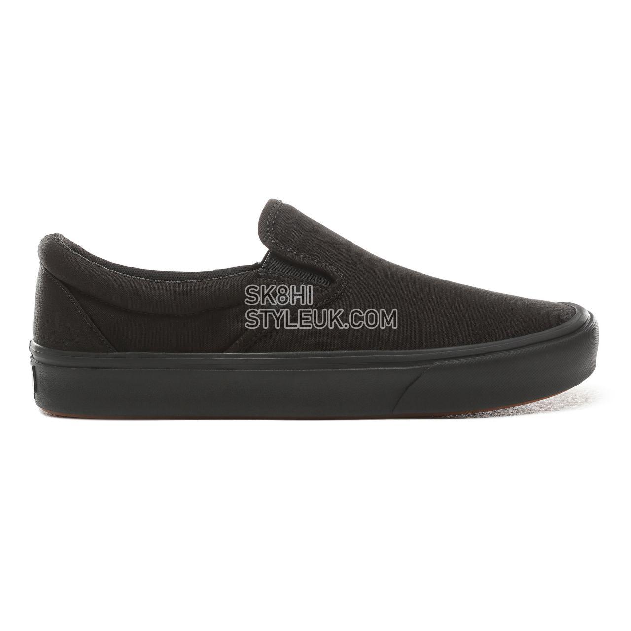 Vans Comfycush Slip-On Classic Mens Womens - (Classic) Black/Black VN0A3WMDVND Shoes