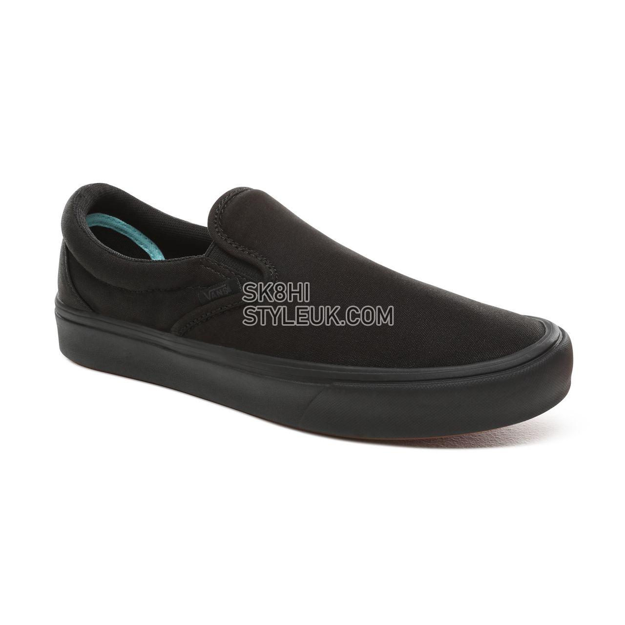 Vans Comfycush Slip-On Classic Mens Womens - (Classic) Black/Black VN0A3WMDVND Shoes