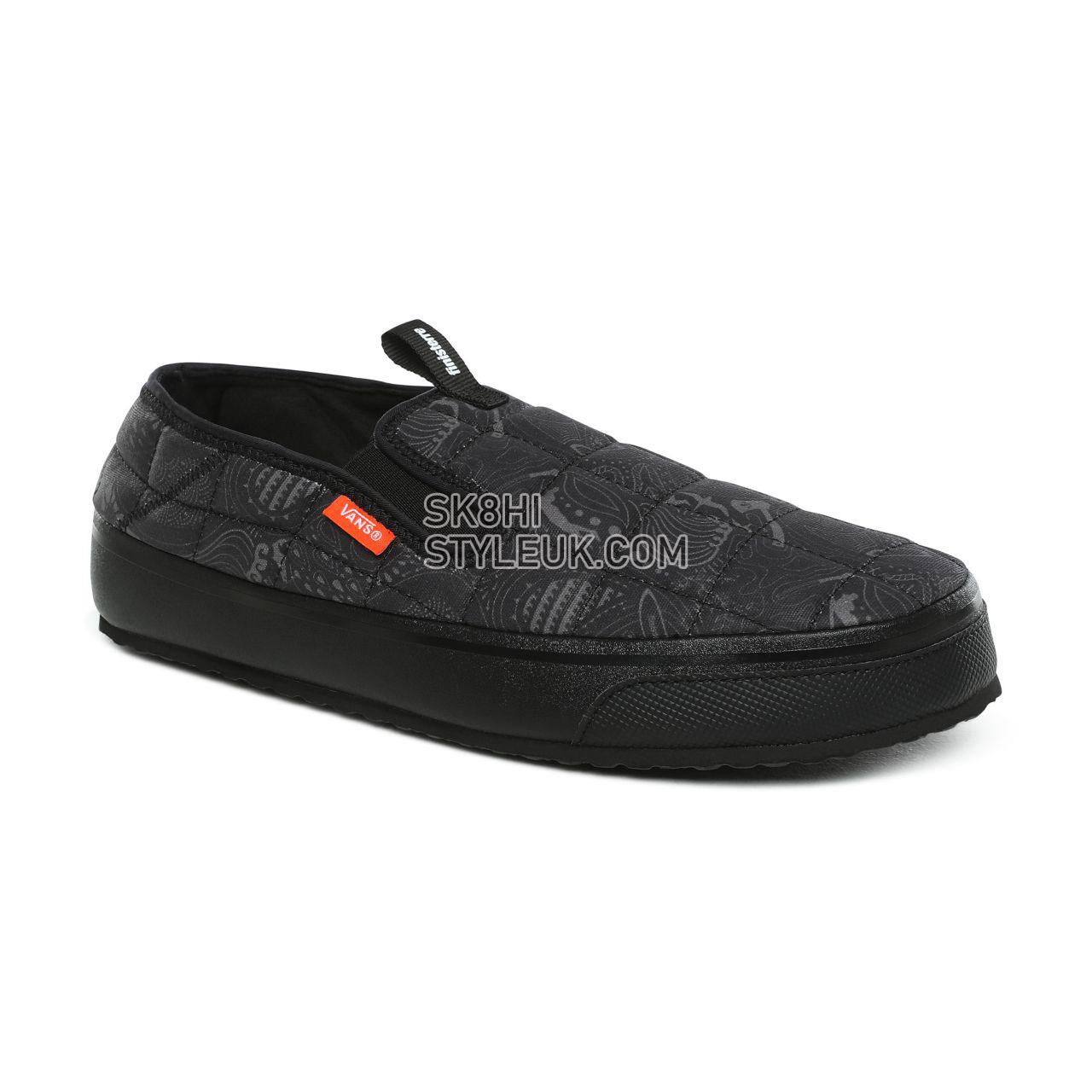 Vans Finisterre Slip-Er Classic Mens Womens - (Finisterre) Black/Pewter VN0A3TKRTY4 Shoes