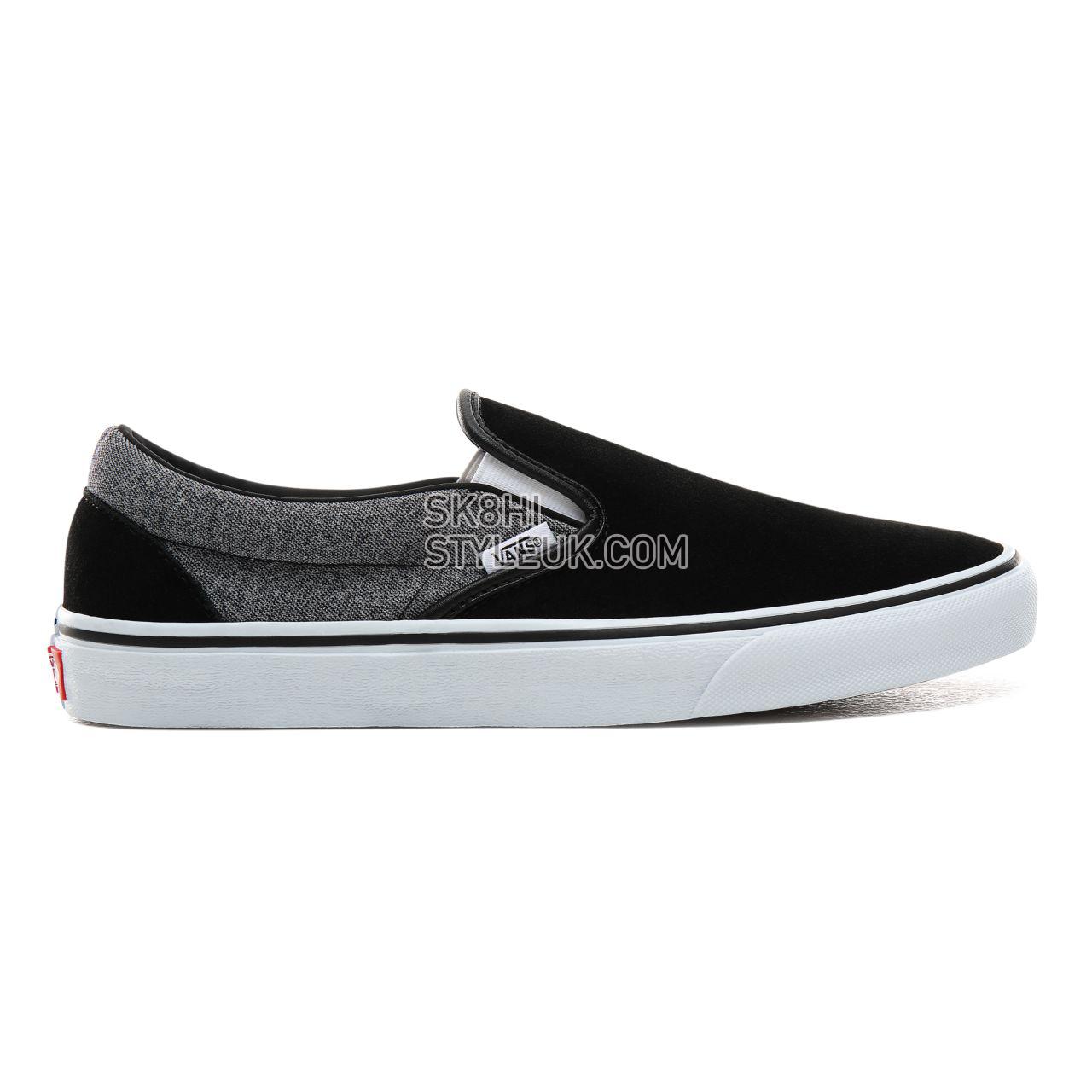 Vans Suede Classic Slip-On Classic Mens Womens - (Suede) Suiting/Black VN0A4BV3V3E Shoes