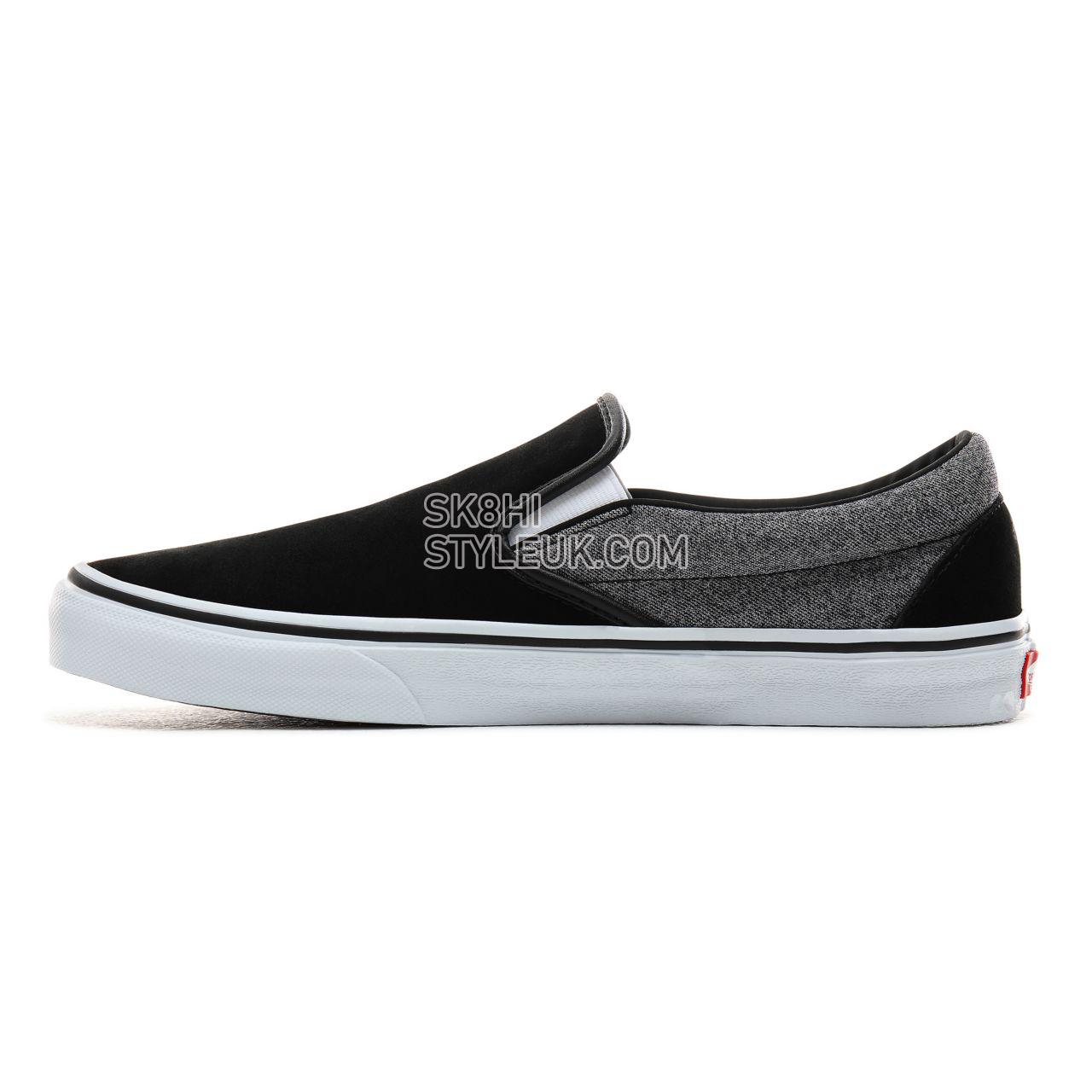 Vans Suede Classic Slip-On Classic Mens Womens - (Suede) Suiting/Black VN0A4BV3V3E Shoes