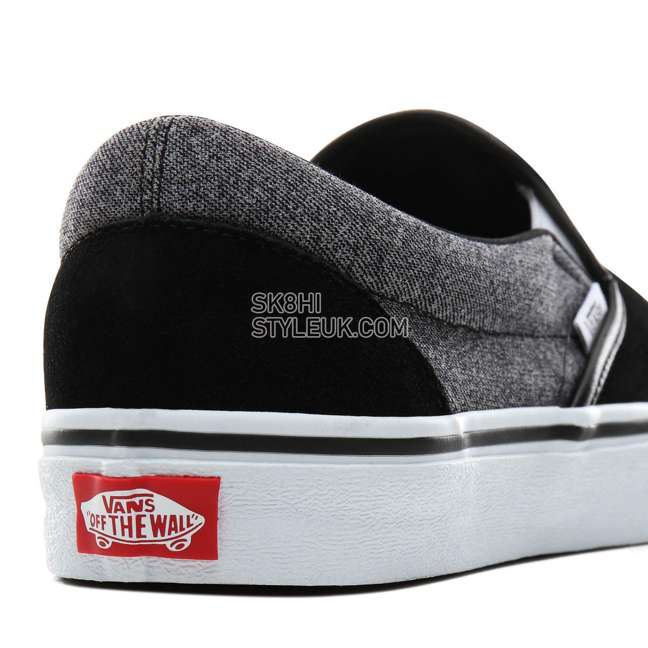 Vans Suede Classic Slip-On Classic Mens Womens - (Suede) Suiting/Black VN0A4BV3V3E Shoes