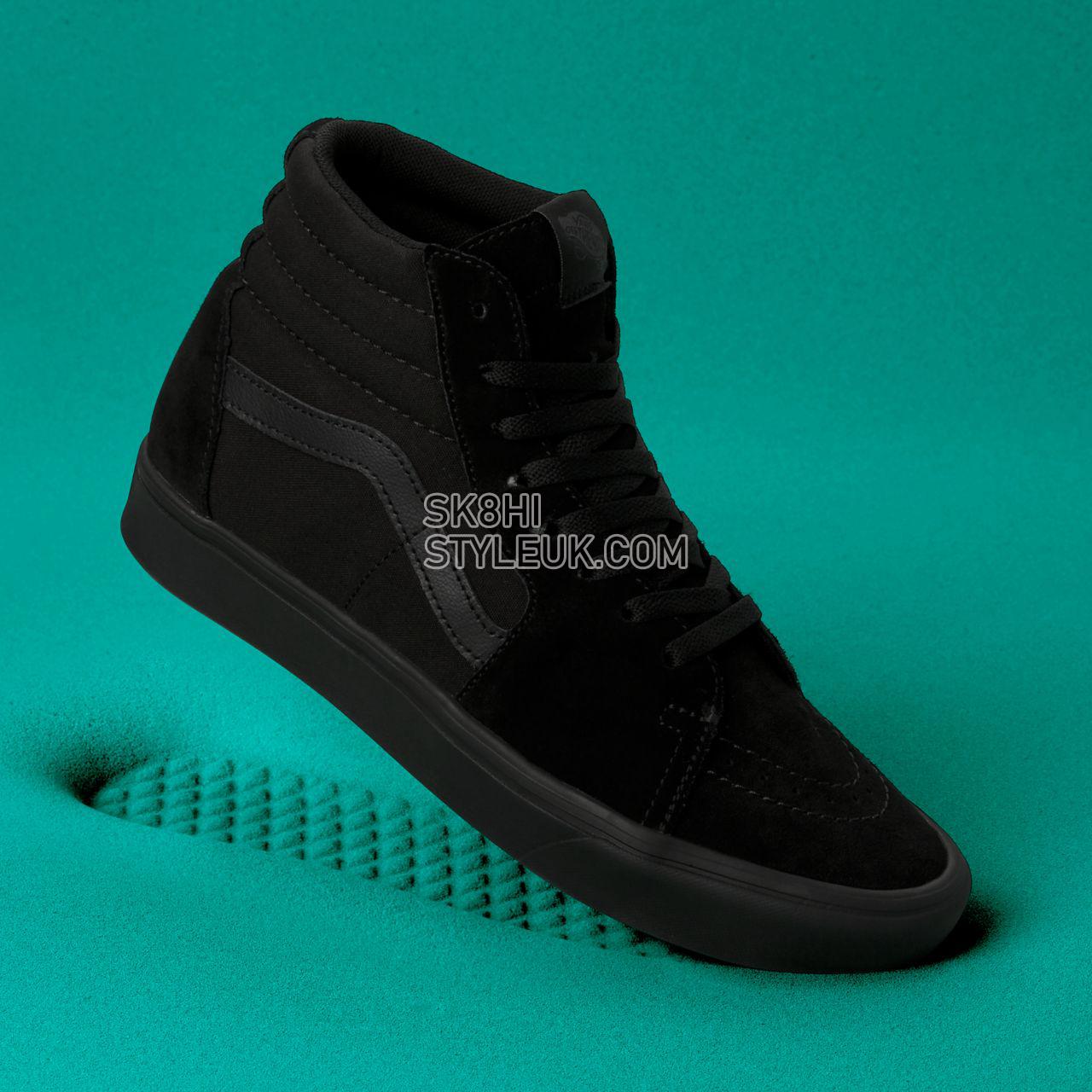 Vans Comfycush Sk8-Hi Classic Mens Womens - (Blackout) Black/Black VN0A3WMBVND Shoes