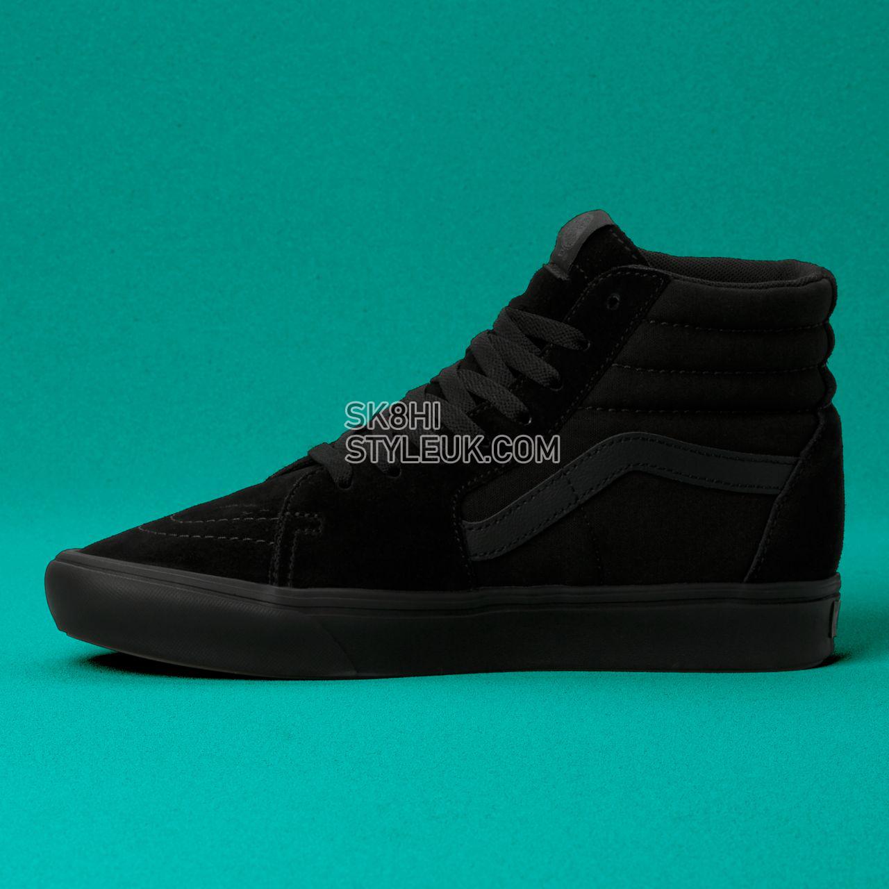 Vans Comfycush Sk8-Hi Classic Mens Womens - (Blackout) Black/Black VN0A3WMBVND Shoes