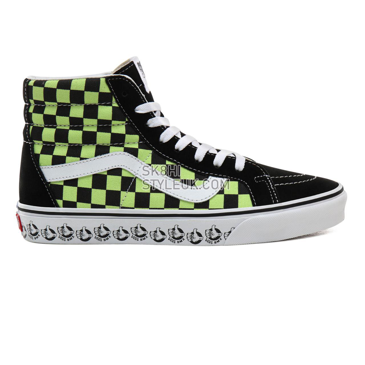 Vans BMX Sk8-Hi Reissue Classic Mens Womens - (Vans BMX) Black/Sharp Green VN0A4BV8V3W Shoes