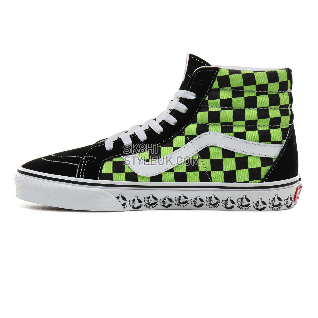 Vans BMX Sk8-Hi Reissue Classic Mens Womens - (Vans BMX) Black/Sharp Green VN0A4BV8V3W Shoes