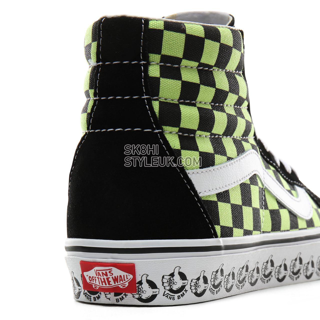 Vans BMX Sk8-Hi Reissue Classic Mens Womens - (Vans BMX) Black/Sharp Green VN0A4BV8V3W Shoes