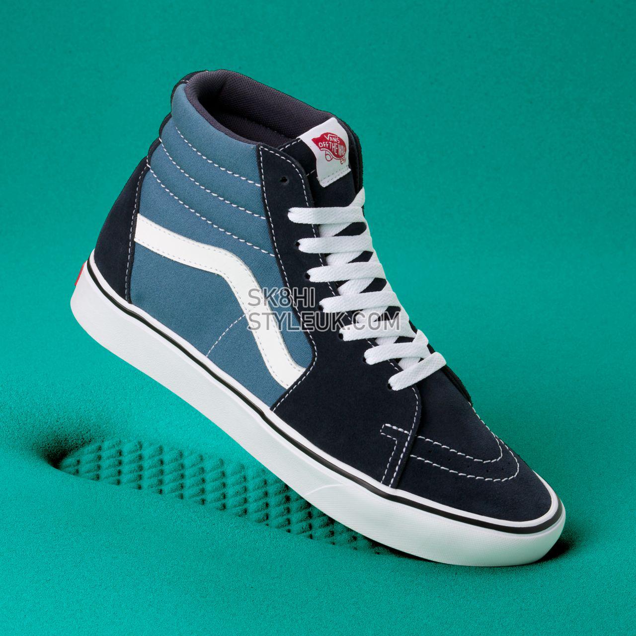 Vans Classic Comfycush Sk8-Hi Classic Mens Womens - (Classic) Navy/Steve Navy VN0A3WMBVNT Shoes