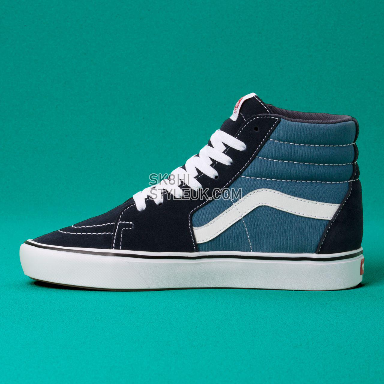 Vans Classic Comfycush Sk8-Hi Classic Mens Womens - (Classic) Navy/Steve Navy VN0A3WMBVNT Shoes