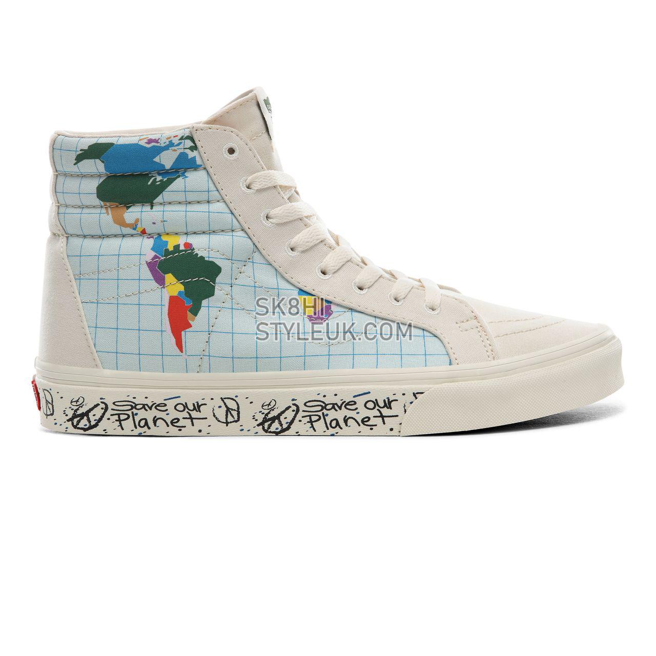 Vans Save Our Planet x Vans SK8-Hi Reissue Classic Mens Womens - (Save Our Planet) classic white/multi VN0A4BV8T2V Shoes