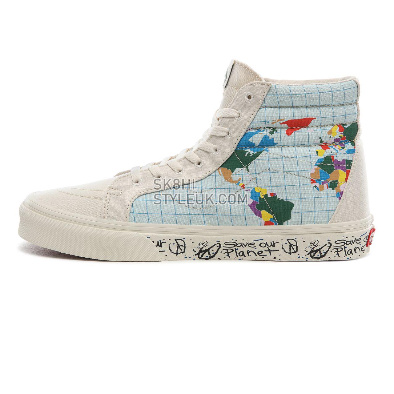 Vans Save Our Planet x Vans SK8-Hi Reissue Classic Mens Womens - (Save Our Planet) classic white/multi VN0A4BV8T2V Shoes