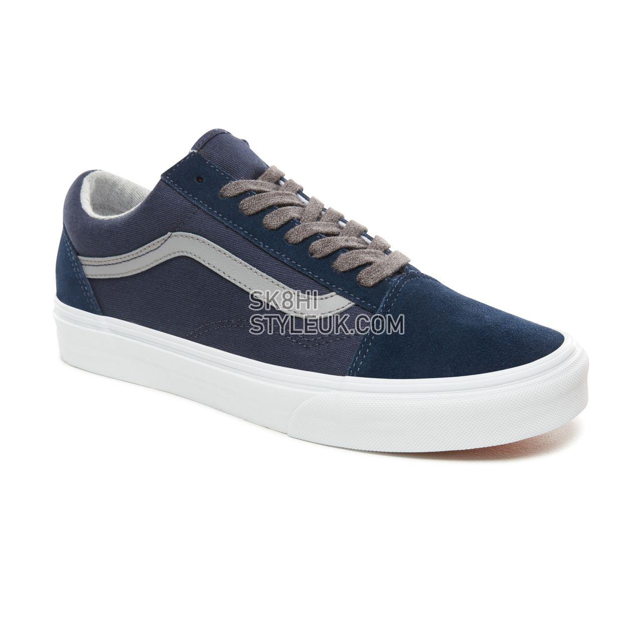 Vans Jersey Lace Old Skool Classic Mens Womens - (Jersey Lace) Dress Blues/Gray VN0A38G1UNJ Shoes