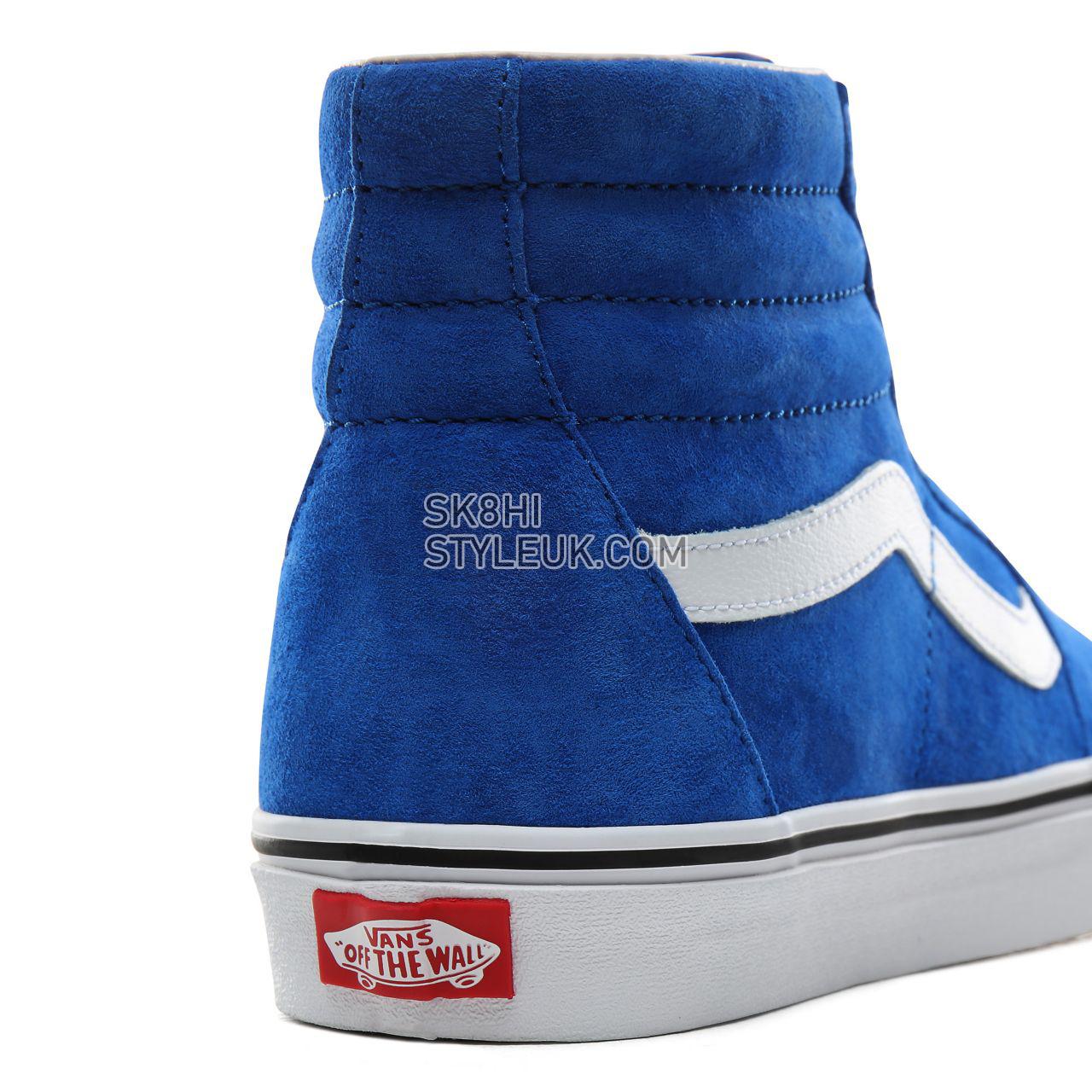 Vans Pig Suede Sk8-Hi Classic Mens Womens - (Pig Suede) Princess Blue/True White VN0A4BV6V78 Shoes