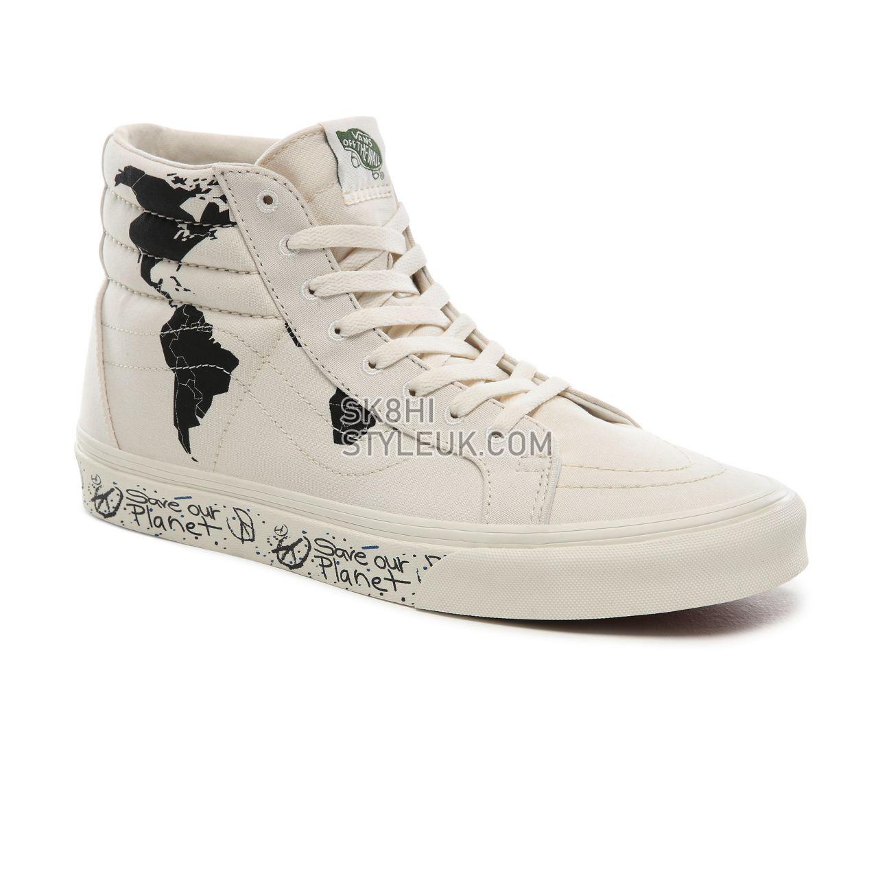 Vans Save Our Planet x Vans SK8-Hi Reissue Classic Mens Womens - (Save Our Planet) classic white/black VN0A4BV8TGP Shoes