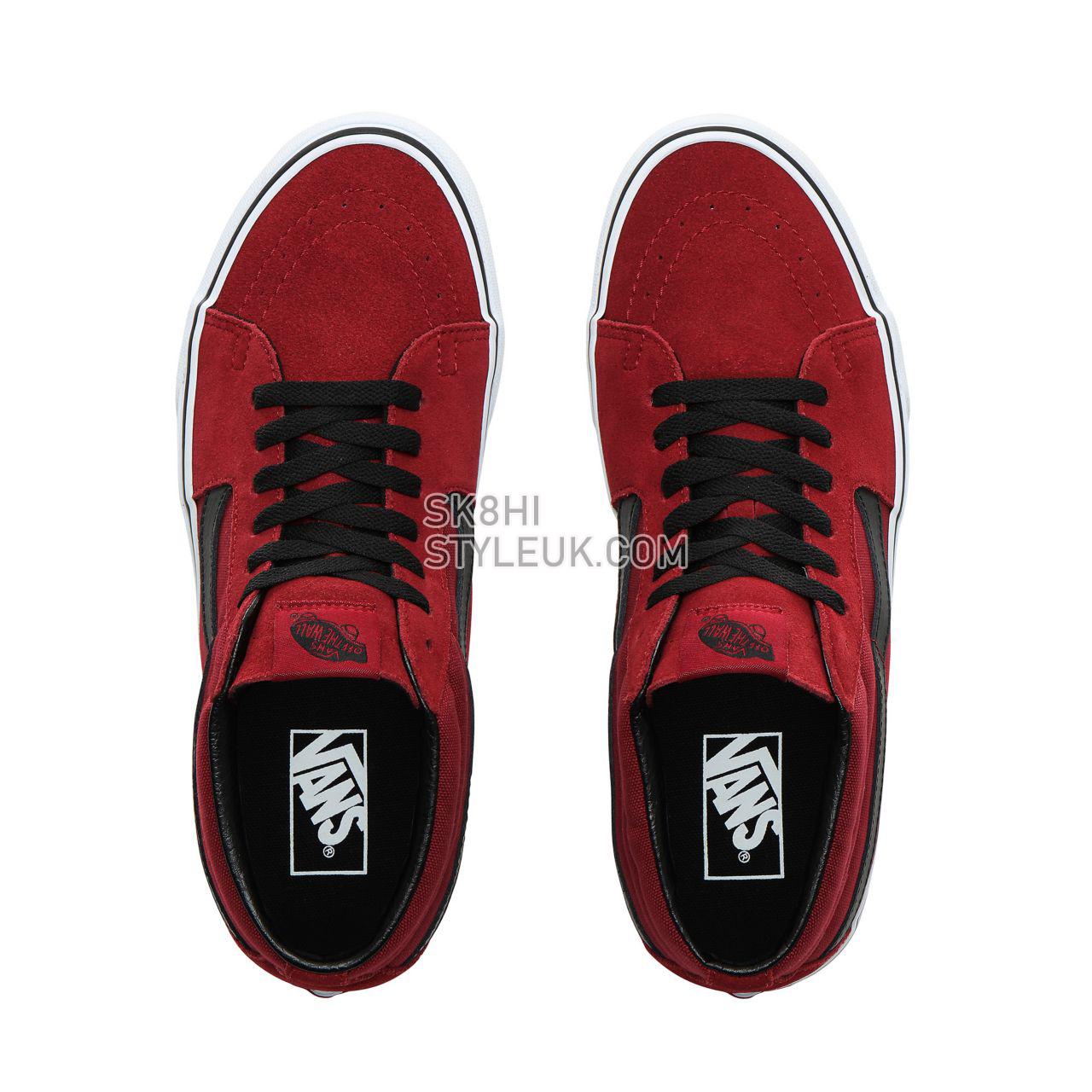 Vans Sk8-Mid Classic Mens Womens - Biking Red/True White VN0A3WM31K4 Shoes