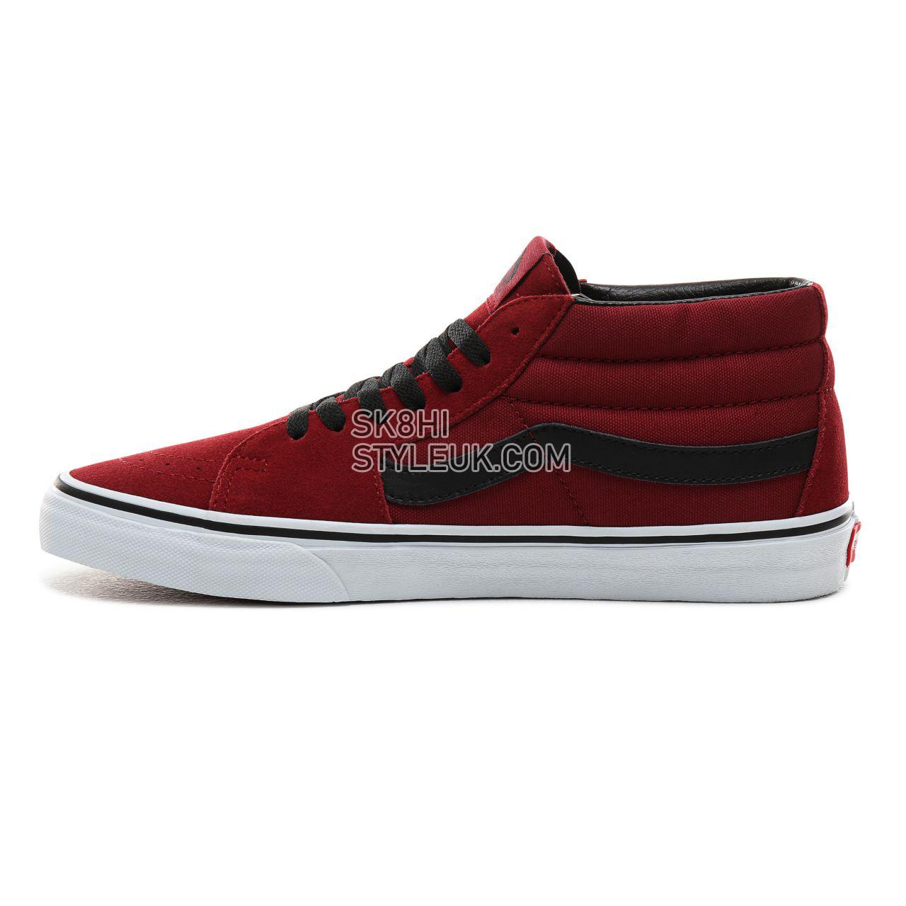 Vans Sk8-Mid Classic Mens Womens - Biking Red/True White VN0A3WM31K4 Shoes