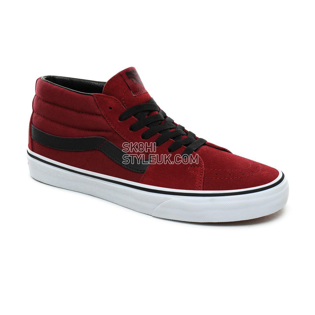 Vans Sk8-Mid Classic Mens Womens - Biking Red/True White VN0A3WM31K4 Shoes