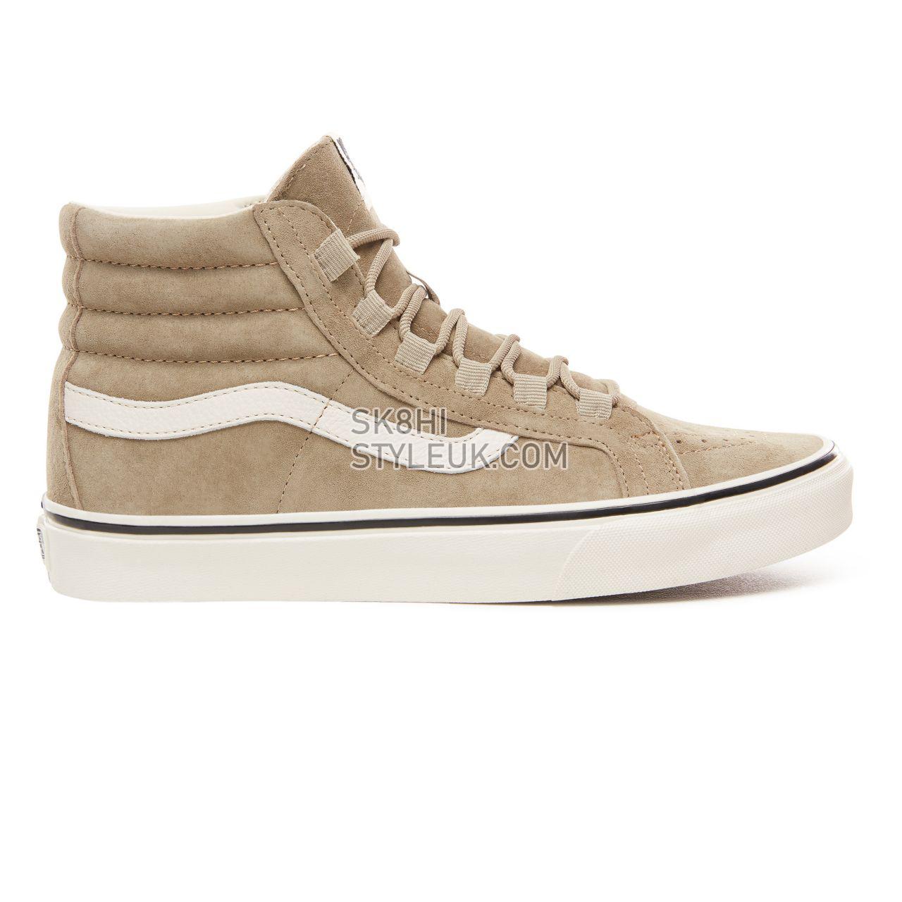 Vans Suede Sk8-Hi Reissue Ghillie Classic Mens Womens - (Pig Suede) Slate Green/Marshmallow VN0A3ZCHUQS Shoes