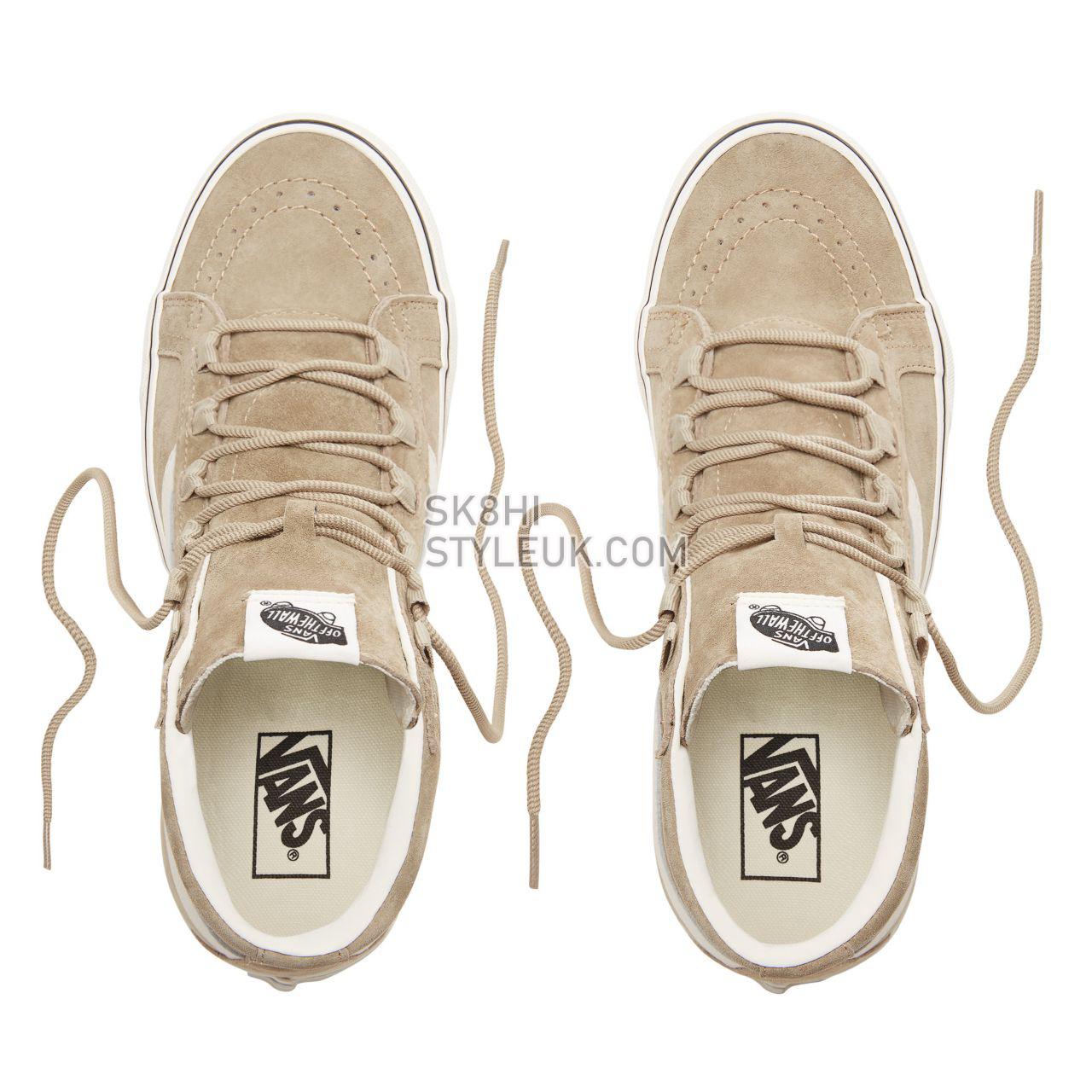 Vans Suede Sk8-Hi Reissue Ghillie Classic Mens Womens - (Pig Suede) Slate Green/Marshmallow VN0A3ZCHUQS Shoes