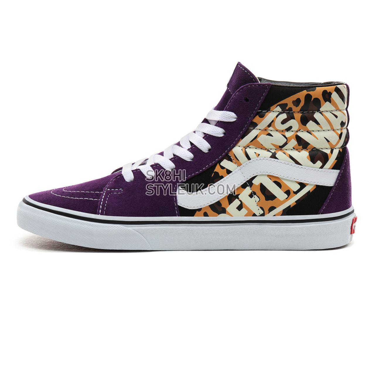 Vans OTW Quarter Sk8-Hi Classic Mens Womens - (OTW Quarter) Leopard/Violet Indigo/True White VN0A4BV6XKA Shoes