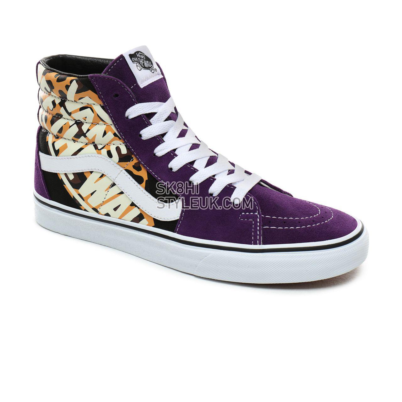 Vans OTW Quarter Sk8-Hi Classic Mens Womens - (OTW Quarter) Leopard/Violet Indigo/True White VN0A4BV6XKA Shoes