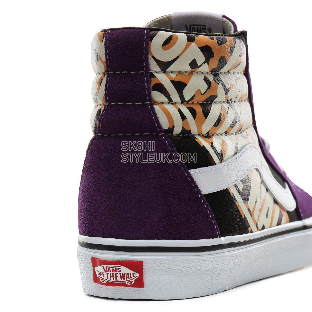 Vans OTW Quarter Sk8-Hi Classic Mens Womens - (OTW Quarter) Leopard/Violet Indigo/True White VN0A4BV6XKA Shoes