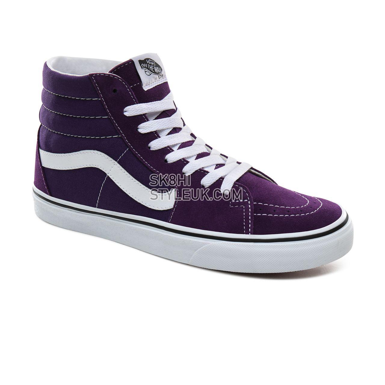 Vans Sk8-Hi Classic Mens Womens - Violet Indigo/True White VN0A4BV6V7F Shoes