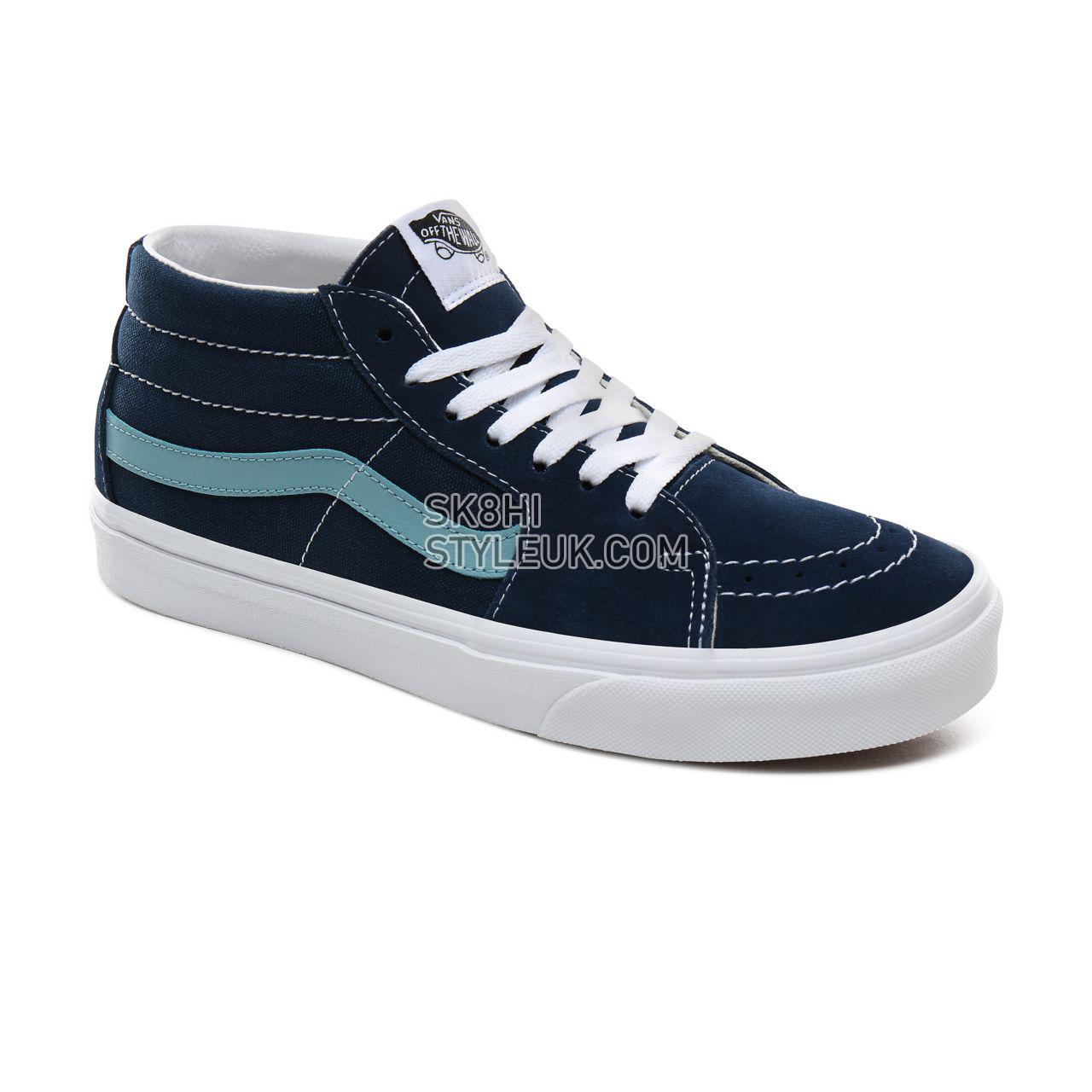 Vans Retro Sport Sk8-Mid Classic Mens Womens - (Retro Sport) Gibraltar Sea/Cameo Blue VN0A3WM3VY1 Shoes