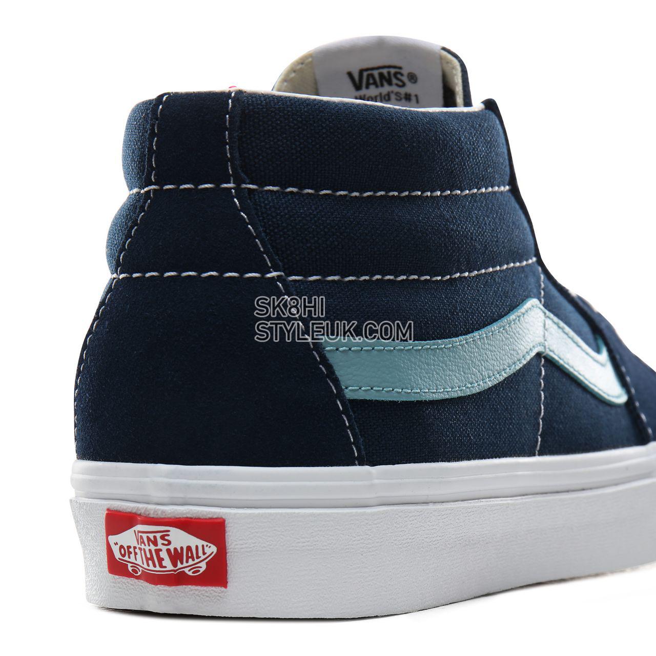 Vans Retro Sport Sk8-Mid Classic Mens Womens - (Retro Sport) Gibraltar Sea/Cameo Blue VN0A3WM3VY1 Shoes