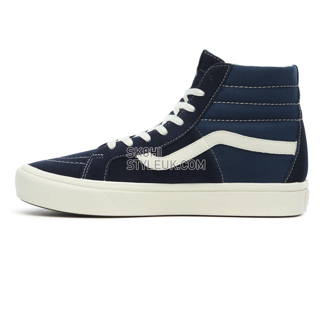 Vans Ripstop ComfyCush SK8-Hi Classic Mens Womens - (Ripstop) dress blues/gibraltar sea VN0A4P3DTFN Shoes