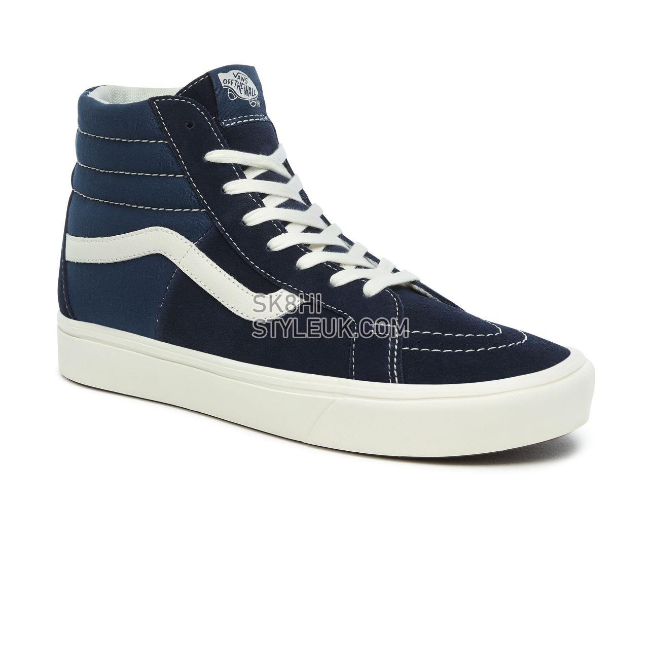 Vans Ripstop ComfyCush SK8-Hi Classic Mens Womens - (Ripstop) dress blues/gibraltar sea VN0A4P3DTFN Shoes