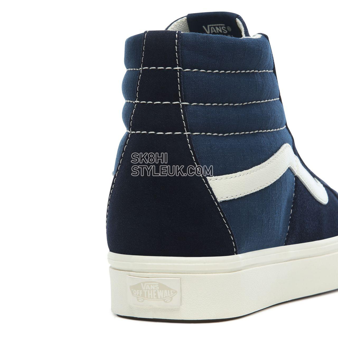 Vans Ripstop ComfyCush SK8-Hi Classic Mens Womens - (Ripstop) dress blues/gibraltar sea VN0A4P3DTFN Shoes