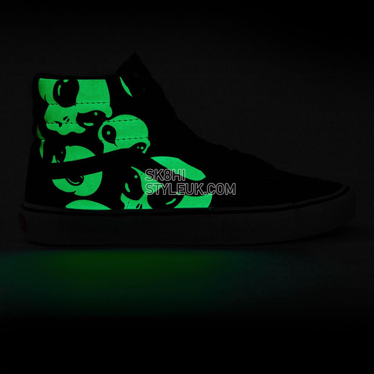 Vans Alien Ghosts SK8-Hi Classic Mens Womens - (Alien Ghosts) black/true white VN0A4BV6TB1 Shoes