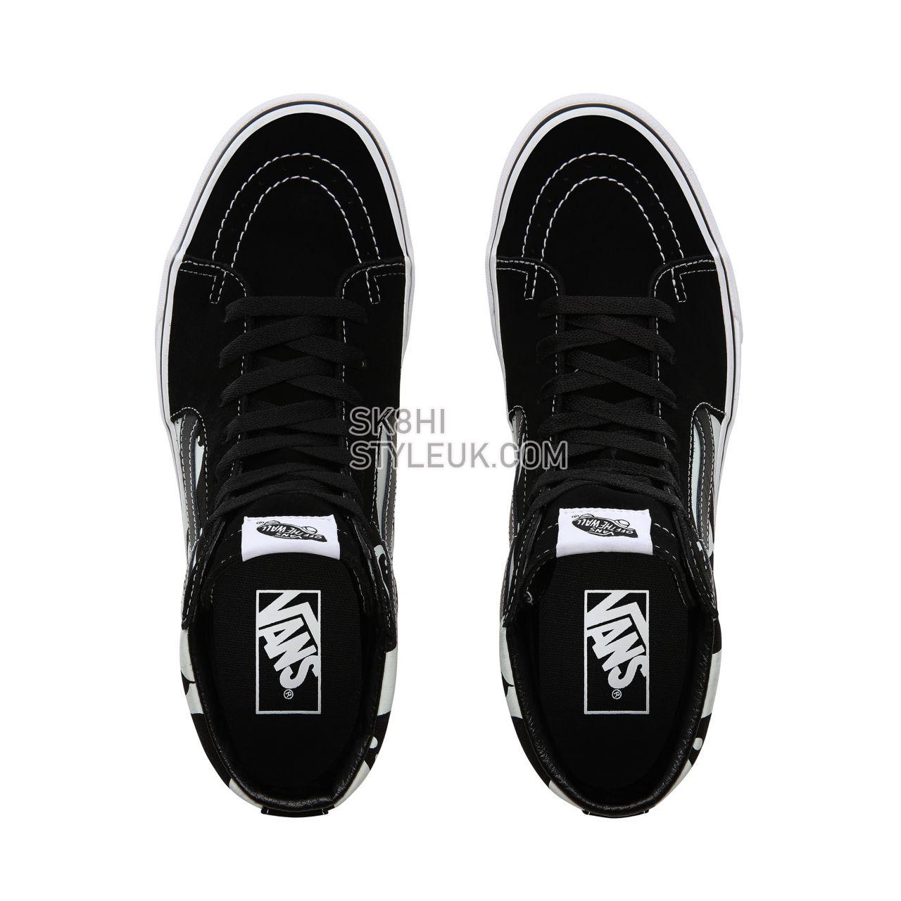 Vans Alien Ghosts SK8-Hi Classic Mens Womens - (Alien Ghosts) black/true white VN0A4BV6TB1 Shoes