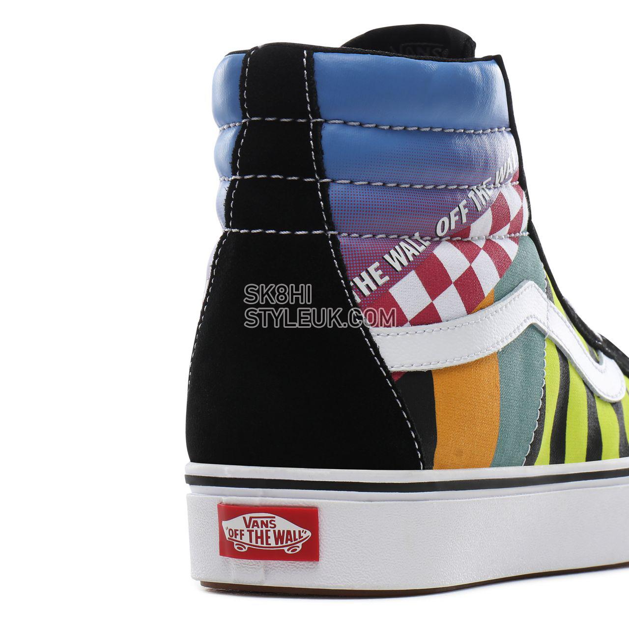 Vans Mash Up ComfyCush SK8-Hi Reissue Classic Mens Womens - (Mash Up) multi/black/true white VN0A3WMCTE6 Shoes