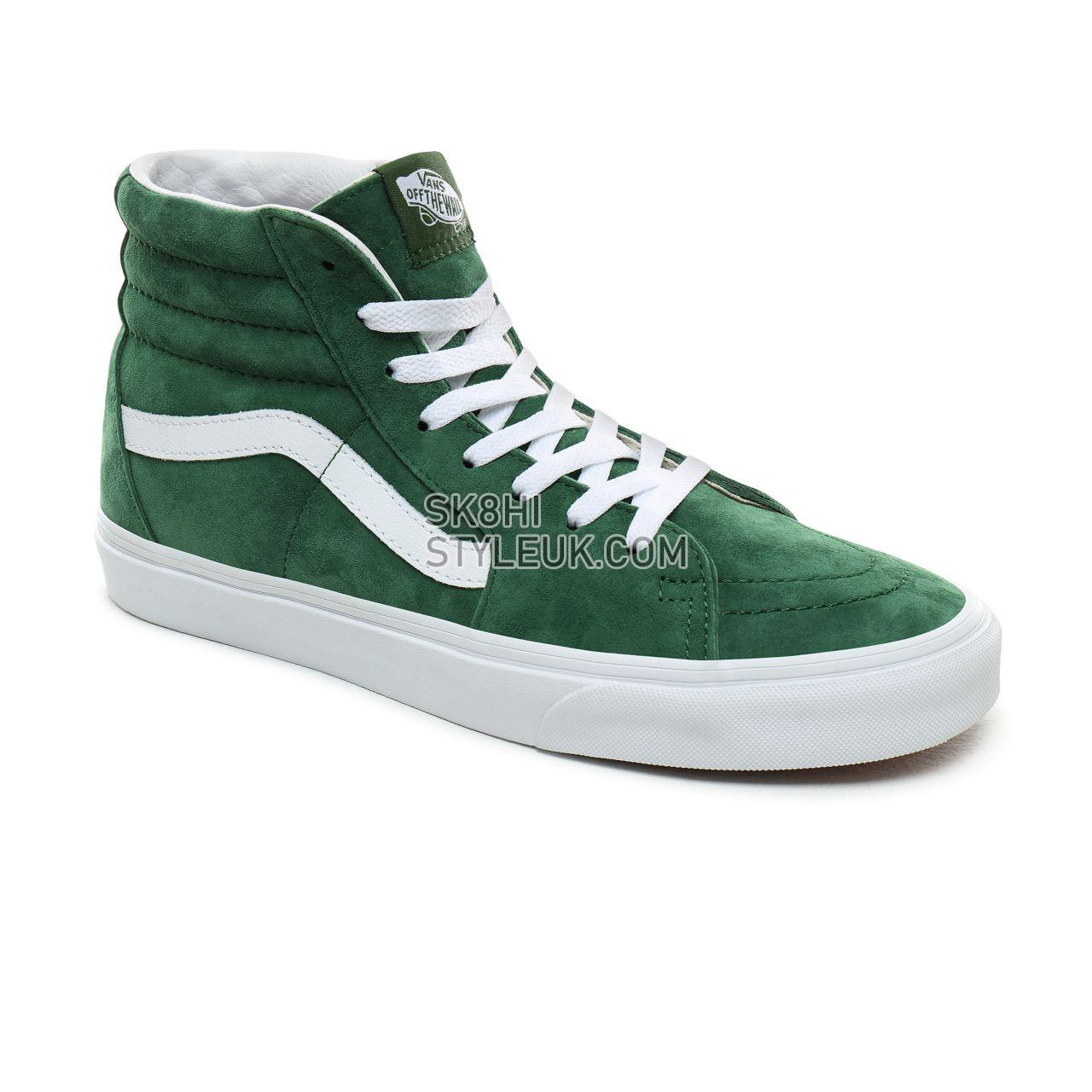 Vans Pig Suede Sk8-Hi Classic Mens Womens - (Pig Suede) Fairway/True White VN0A4BV6V76 Shoes