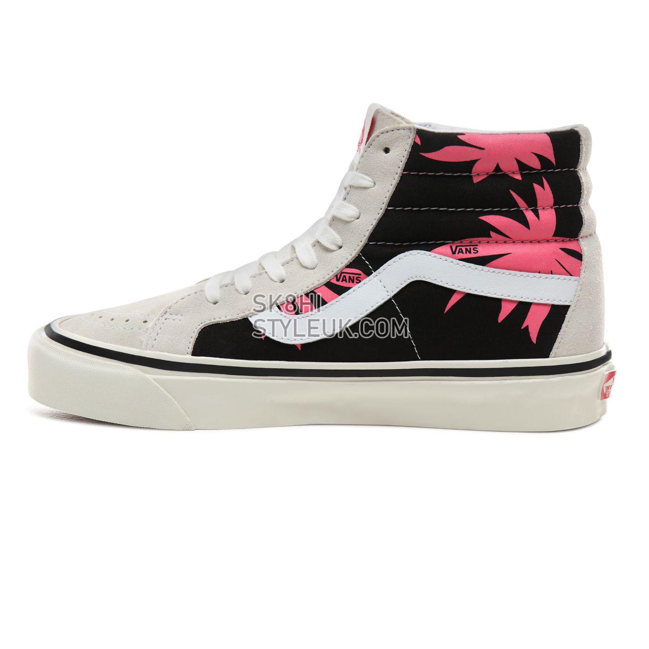 Vans Anaheim Factory Sk8-Hi 38 DX Classic Mens Womens - (Anaheim Factory) Og White/Og Black/Summer Leaf VN0A38GFXKJ Shoes