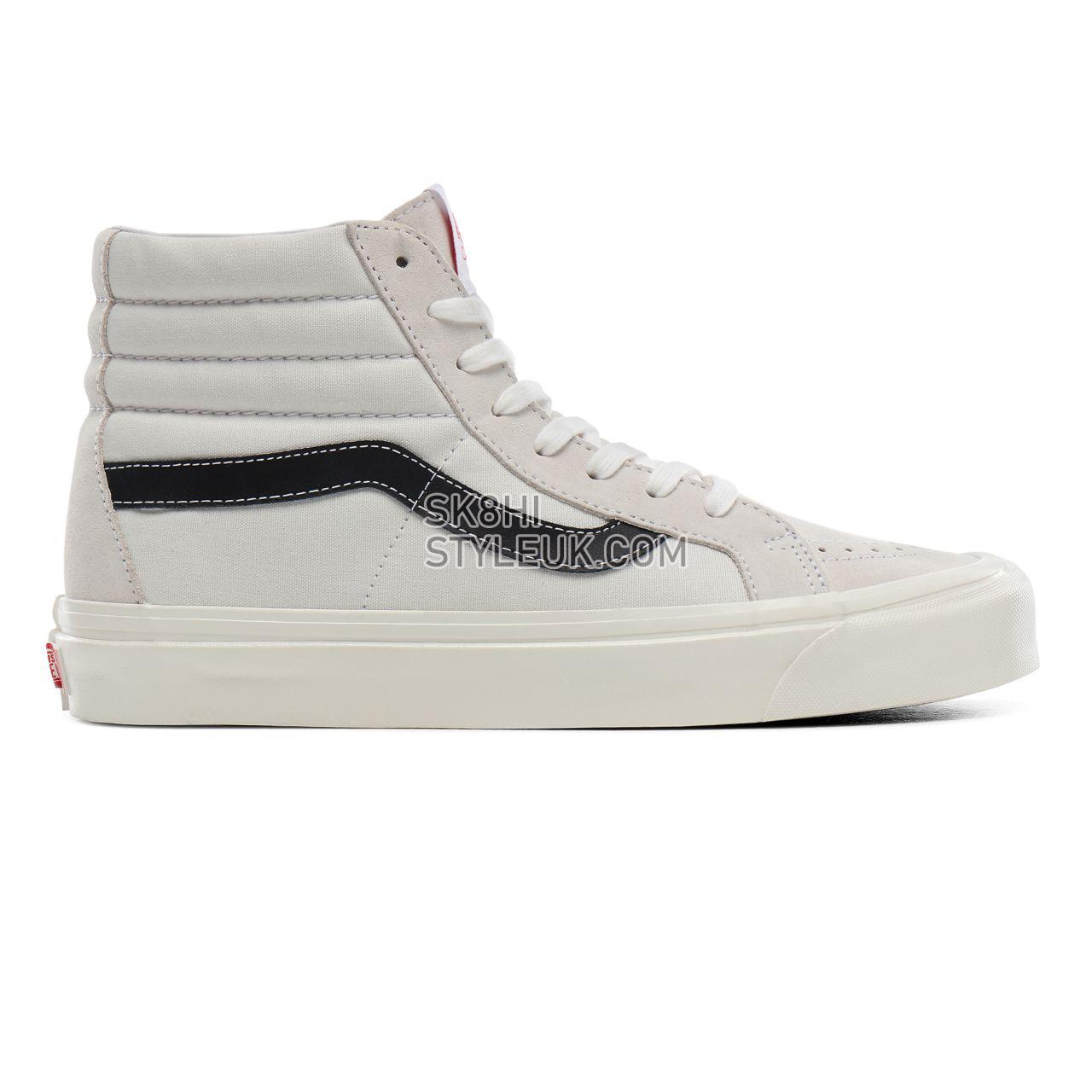 Vans Anaheim Factory SK8-Hi 38 DX Classic Mens Womens - (Anaheim Factory) og white/og black VN0A38GFTIP Shoes