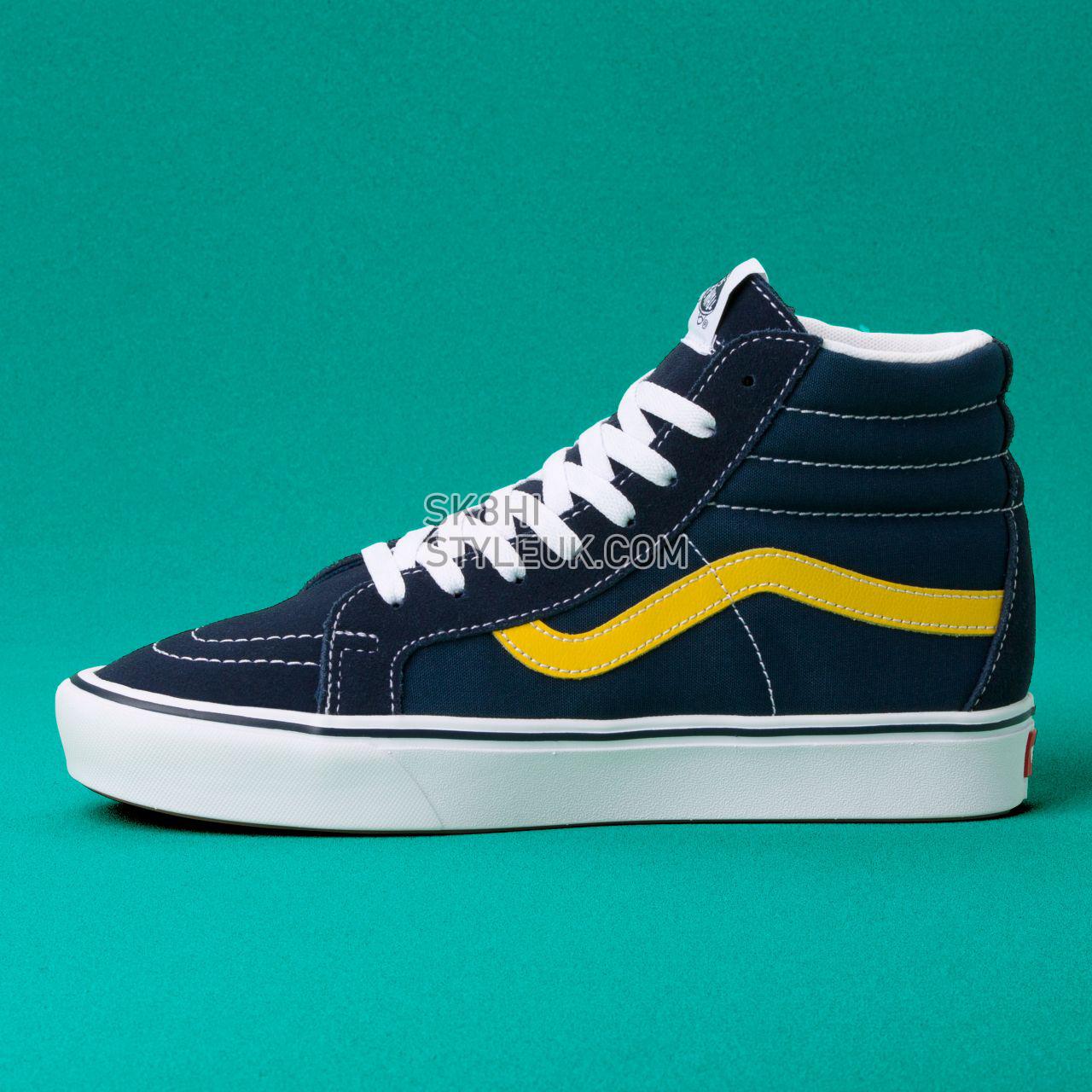 Vans Sport Comfycush Sk8-Hi Reissue Classic Mens Womens - (Sport) Dress Blues/Gibraltar sea/Sulphur VN0A3WMCVX4 Shoes