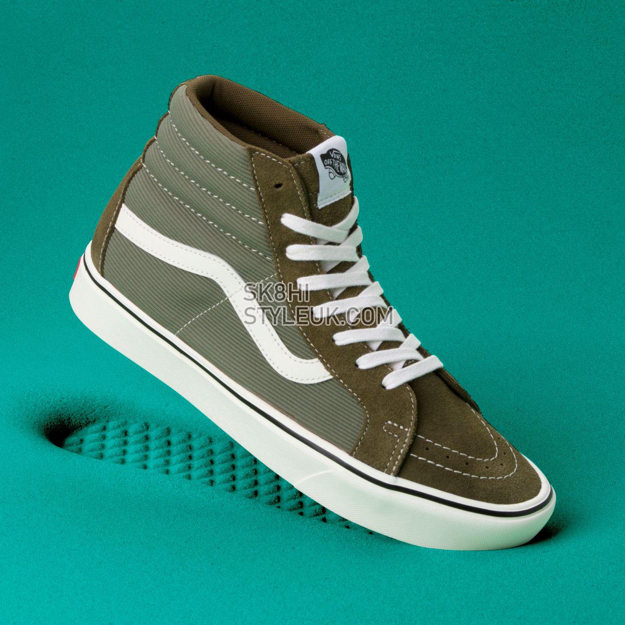 Vans Rip Cord ComfyCush Sk8-Hi Reissue Classic Mens Womens - (Rip Cord) Beech/Marshmallow VN0A3WMCVX3 Shoes