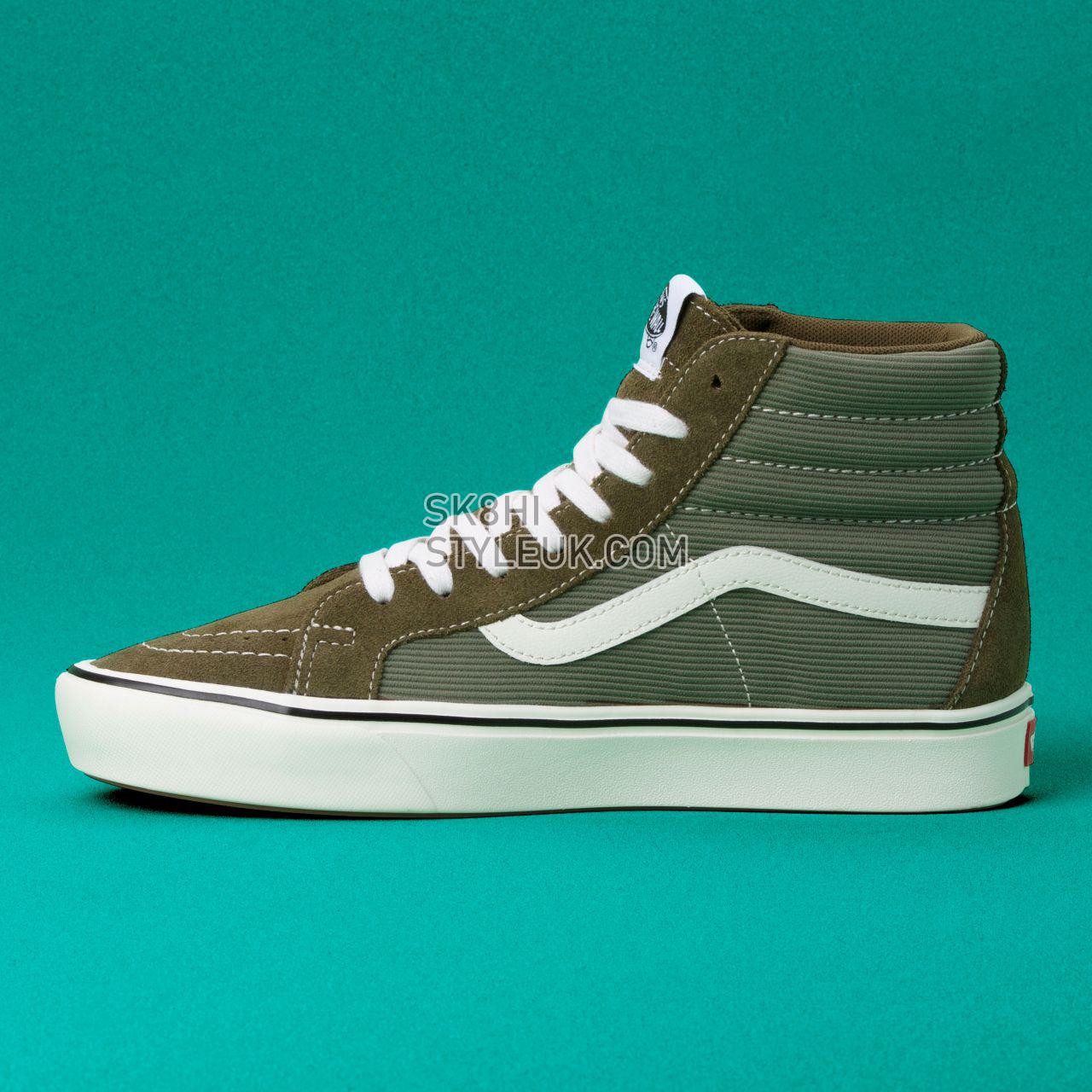 Vans Rip Cord ComfyCush Sk8-Hi Reissue Classic Mens Womens - (Rip Cord) Beech/Marshmallow VN0A3WMCVX3 Shoes